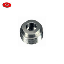 Customized cnc machined turning spare parts,threaded reducer bush,gear reducer stepper motor bushing